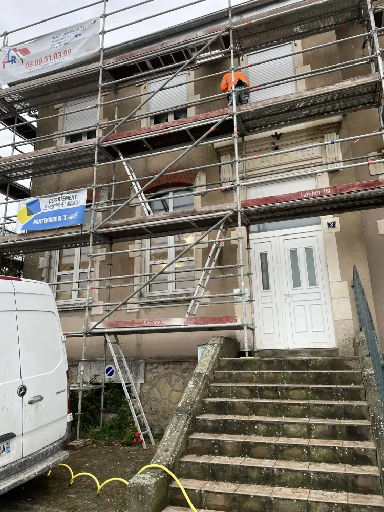 Façade en construction